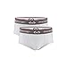 McDavid 9120 Classic Pee Wee Brief with Cup Pocket 2 Pack (White, Regular)
