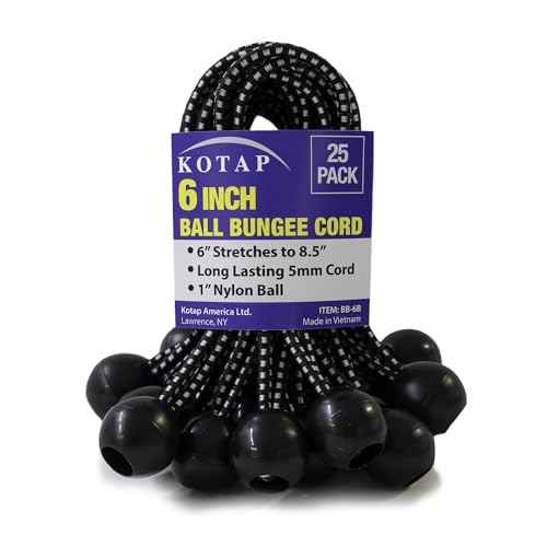 Kotap BB-9B Ball Bungee Cord, Heavy-Duty