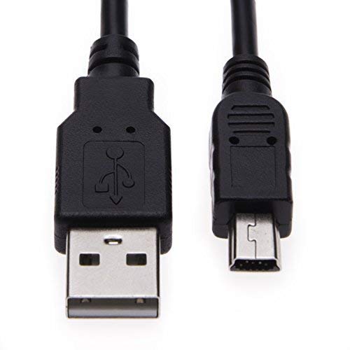 Mini USB Cable 5m Charger Compatible with Digital IXUS 160, 162, 165, 170, 172, 185, 210, 220 HS, 230 HS, 240 HS, 255 HS, 265 HS, 275 HS, 300 HS, 310 HS, 500 HS, 510 HS Digital Camera | Lead