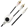Monster MP3 MusicConnnect Portable Audio Player to Car Stereo 2 m. Cable (1/8 stereo mini plug to RCAs) (MPC MCON-2M)