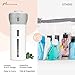 Travel Bottles Set (Upgraded Version), Nacuwa 4-In-1 Organized Leak Proof Travel Size Toiletries, Refillable Travel Liquid/Lotion Container Kit - TSA Approved (Gray)