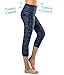 Flatik Women's Yoga Capri Leggings Running Pants Workout Leggings with Side Pocket