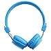 Kids Bluetooth Headphones Foldable Volume Limiting Wireless/Wired Stereo On Ear HD Headset with SD Card FM Radio In-line Volume Control Microphone for Children Adults (Orange)