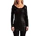 Ed Hardy Long Sleeve Scoop Neck Tunic-Black Snakeskin - Medium