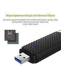 Adaptador WiFi AC600 USB inalámbrico