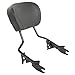 XMT-MOTO Black Detachables Sissy Bar Upright w/Pad +4-Point Docking Hardware Kit(Replace for Part Number 52300354) fits for Harley-Davidson Touring Models 2014-2020