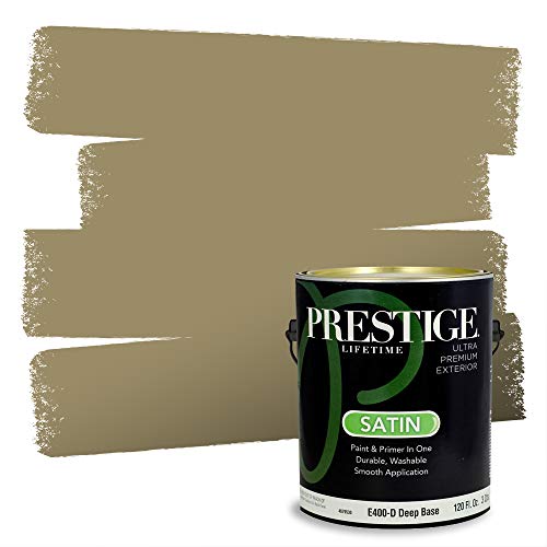 PRESTIGE Paints Exterior Paint and Primer In One, 1-Gallon, Satin, Comparable M…