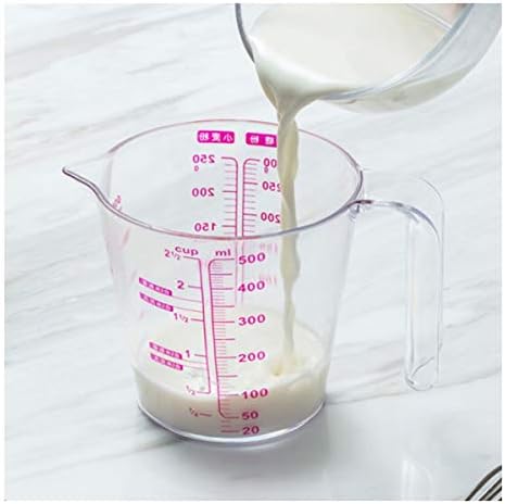保証 Jielongtongxun 透明な計量カップ プラスチック樹脂材料 計量ハンドル500 Ml 500 Mlの計量カップ Size 絶妙な技量 500ml