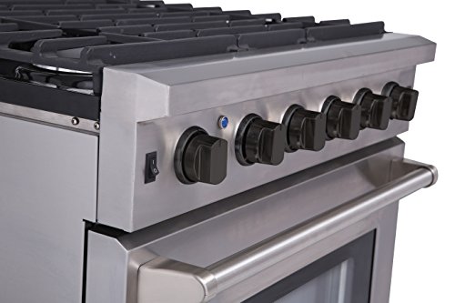 Thorkitchen LRG3001U Freestanding Style Gas Range with 4.55 cubic Feet Oven, 5 Burners, Convection Fan, 30- Inch - Thumbnail 2