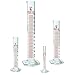 Glass Graduated Cylinder Set, Borosilicate Glass, Single Metric Scale, 4 Sizes - 10ml, 50ml, 100ml, 250ml, Karter Scientific 213C9