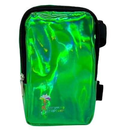 Holographic Thigh Bag | Leg Harness for Women | Outdoor Waist Pouch | Carnival Hiking Travel Fanny Pack with Adjustable Straps | Green