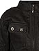 URBAN REPUBLIC Boy's Faux Leather Officer Jacket, Dark Brown, Size 10/12'