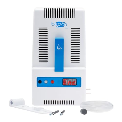 BIOZON Biozon Plus Generador de Ozono para Aire y Agua, Purificador para Ambientes, Frutas y Verduras, Eliminación de Olores, Uso Doméstico, Cobertura hasta 120 m³, Diseño Compacto