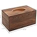 MyGift Rustic Burnt Solid Wood Rectangular Tissue Box Cover with Slide-Out Bottom Panel, Decorative Wooden Bathroom Countertop Facial Tissues Dispenser