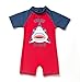 BONVERANO Baby Boy UV Swimsuit UPF 50+ Sun Protection S/S One Piece Kids Sunsuit Zipper primary
