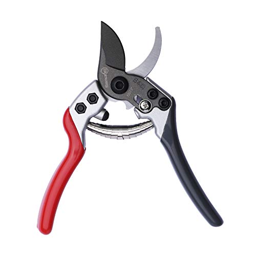 Sanung Pruning Shears Gardening Tools Garden Shears with Sharp Japanese High Carbon Steel Teflon Coated Blade and Non-slip Handles, Easy to Trim Tree Branches with Left and Right Hands for Farms