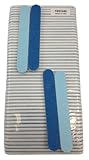 Iridesi Professional Mini Blue Finger Nail Files 120/240 Washable Emery Boards 3-1/2 Inches Long 50 Fingernail Files Per Pack