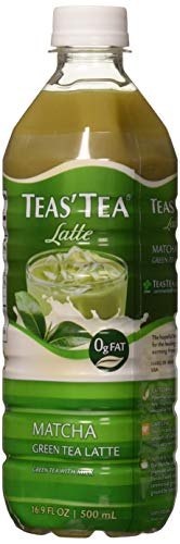 Teas' Tea Matcha Green Tea Latte, 16.9 Ounce (Pack of 12), Organic, Cane Sugar Sweetened, Fat Free, No Artificial Sweeteners, Antioxidant Rich, High in Vitamin C, Caffeinated