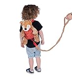 Eric Carle Bear Backpack, Children’s Safety Harness, Plush and Machine Washable, Polyester, Brown