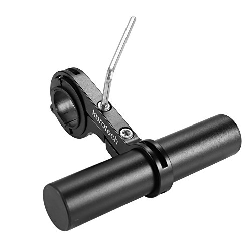 Kbrotech Bike Handlebar Extender Double Handlebar Extension Carbon Fiber Mount Holder with Aluminum Alloy Bracket Space Saver (Alloy Sblack)