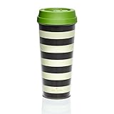 Kate Spade Thermal Mug - Black and White Stripe