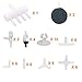 Y-Axis 49 Pcs Aquarium Air Pump Accessories with Airline Connectors, Airline Splitters, Bubble Stones, Check Valves and Suction Cups for 3/16 '' Fish Tank Pond Airline