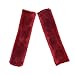 Dotesy 2 Pcs Soft Faux Sheepskin Wool Car Safety Seat Belt Pads Shoulder Strap Cover Neck Cushion (Wine Red)