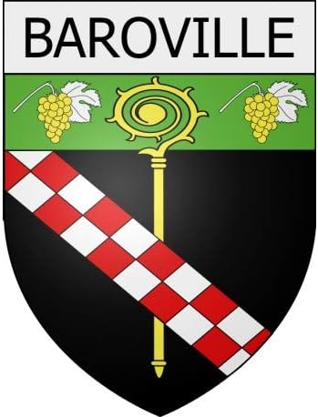 Baroville 10 ville Stickers blason autocollant adh&eacute;sif Taille : 12 cm