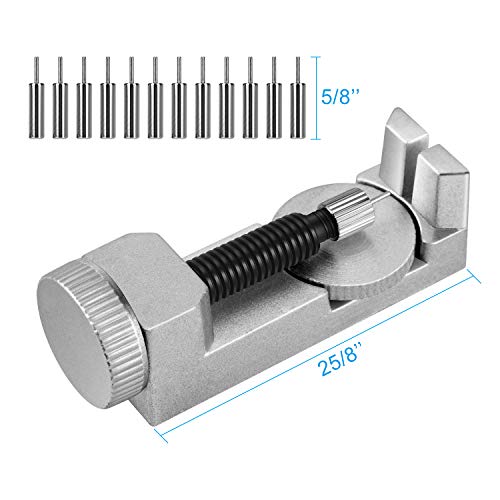 Coyaho Watch Link Remover Kit, Watch Band Tool Link Removal Tool Watch Pin Removal Tool Watch Sizing Tool, Watch Band Link Remover with 12 Extra Punch Pins - Thumbnail 2