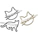 Set of 3 PCS Cat Kitty Novelty Hair Clip Barrette Cat Hair Clips with Pearl for Women and Girls Apply to Party and Casual or Valentines Day - Sweet Hair Accessories DIY Styling Barrette Gift
