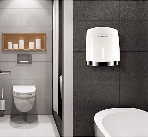 interhasa! Premium Quality High Speed 1800W Automatic Electric Commercial Hand Dryer (2 pack-110V) Color:White