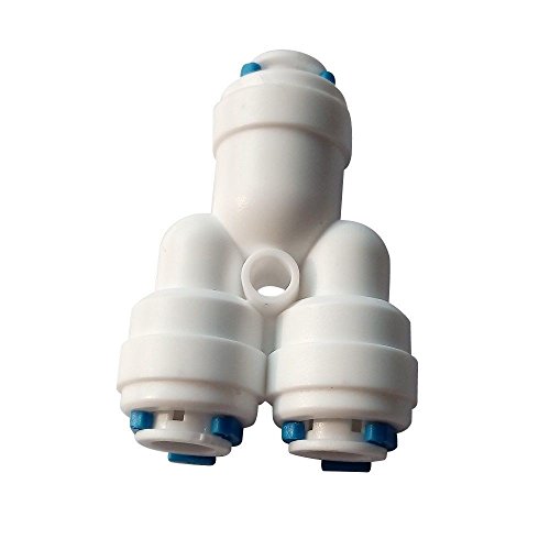 PureSec 2018 1/4-inch OD Push to Connect Quick Fitting Combo for RODI System(Ball Valve+T+Y+L+I Assortment Package, Pack of 10)