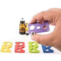 Essential Oils Swiss Key - (Purple) Roller Bottle Accessory to Easily Remove Roller Caps and Orifice Reducer Inserts on Most Young Living & doTERRA Bottles