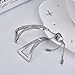 CAGOS Compatible with Fitbit Versa 2 Bands Women, Stainless Steel Bracelet Metal Cuff Accessories Bangle Replacement Wristbands Straps for Fitbit Versa Lite Smarwatch (Silver)