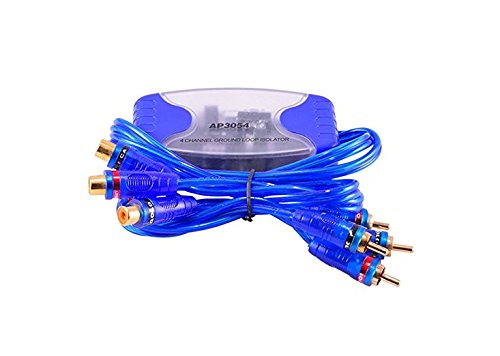 4-Channel RCA Audio Noise Filter Suppressor Ground Loop Isolator Car Stereo 50W