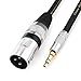 Tisino 3.5mm to XLR Cable Unbalanced Mini Jack 1/8 inch to XLR Male Adapter Microphone Cord - 10ft/3m