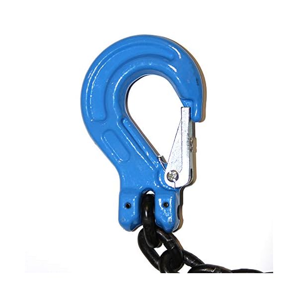 ELLERchain G100 1-strang Anschlagkette 10mm / 1m - Ultra-starke Kette mit AufhÃ¤ngering, Verbindungsglied, Gabelkopfhaken und VerkÃ¼rzungshaken - GÃ¼teklasse 10, nach EN 812-2 – Bild 7