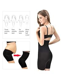 MissPretty Shapewear - Pantalones cortos para mujer con control de barriga, cintura alta, media muslo, moldeador de cuerpo