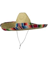 Jacobson Hat Company Mexican Sombrero Hat Adult Costume Spanish Fiesta Cinco de Mayo Festive Salsa,Multi-color,One Size