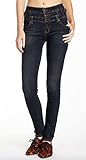 Eunina Jeans Women's High Waisted Stretch Skinny Denim Jeans, 9 Dark Blue Wash