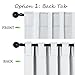 NICETOWN Living Room Darkening Curtain Panels - (Greyish White Color) W52 x L95, 2 PCs, Back Tab/Rod Pocket Room Darkening Window Treatment Draperies