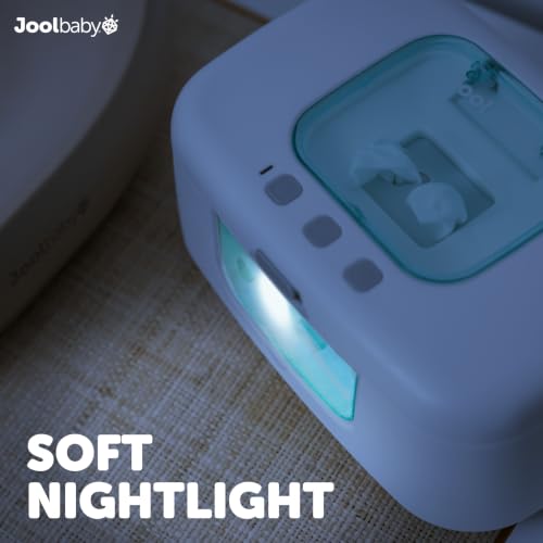 Jool Baby TinyBums Baby Wipe Warmer & Dispenser with LED Changing Light & On/Off Switch (Aqua)
