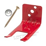 Fire Extinguisher Bracket - (Lot of 1) Amerex Fork Style, Wall Hook, Mount, Hanger for 5 to 13lb. Extinguishers with Valve Body Slots - FREE SCREWS & WASHERS