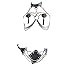 iiniim Women's PU Leather Open Bust Body Chest Harness Chain Underwear Lingerie Outfits Black