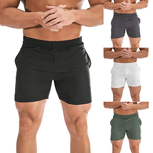 NUWFOR Men's Swimwear Running Surfing Sports Plus Size Beach Shorts Trunks Board Pants XXL Waist:30.7"