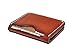 MEKU Men's Handmade Minimalist Leather Wallet Credit Card Holder Slim Card Wallet Tan Father Day Gifts
