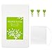 Tea Filter Bags Disposable Tea Bags for Loose Tea Empty Tea Bags Drawstring Paper Tea Bag (100 Count and 3 Free Clips) (White)