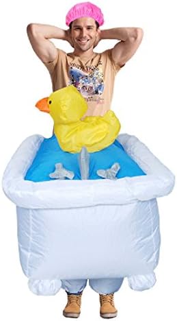 Adults Christmas Carnival Costume Inflatable Bathtub Costumes Halloween Costum