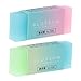 Ladaidra 2pc Soft Durable Flexible Cube Cute Colored Pencil Rubber Erasers For School Kids
