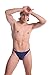ONEFIT Men's Cotton Thongs G-string Underwear, Pack of 4, Small, Black